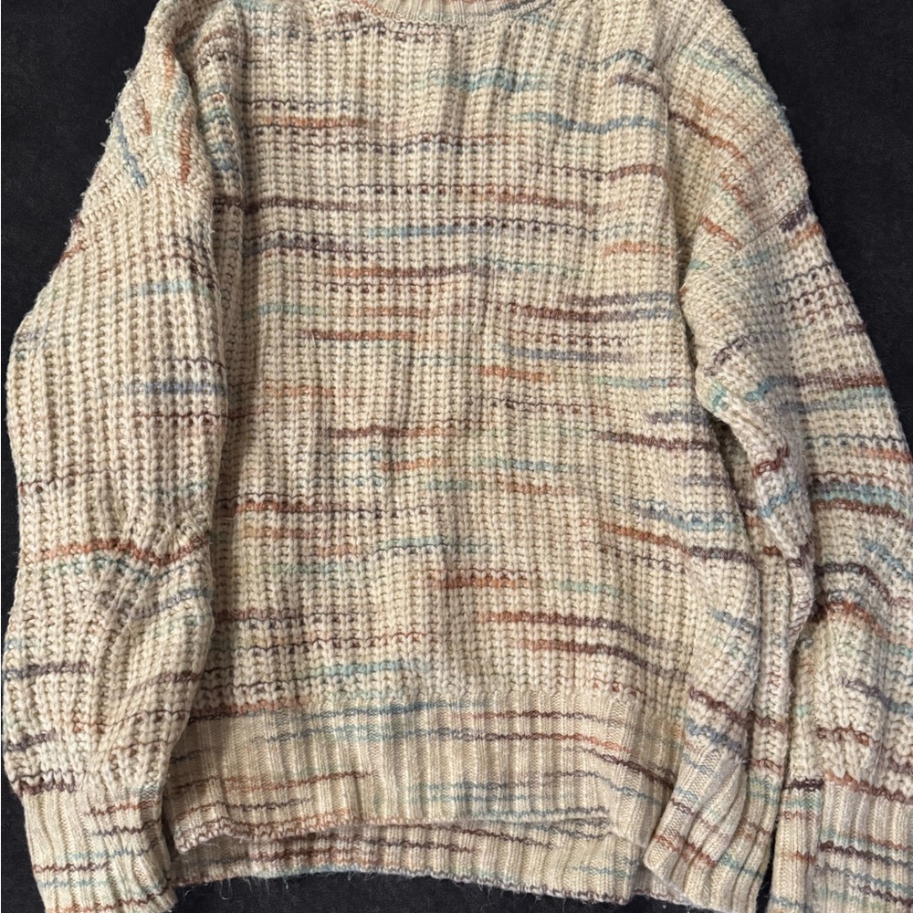 American Eagle Outfitters Cream Knit Sweater